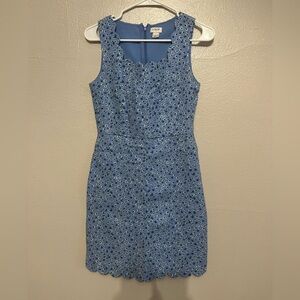 J. Crew - Sheath midi scalloped dress, Size 2